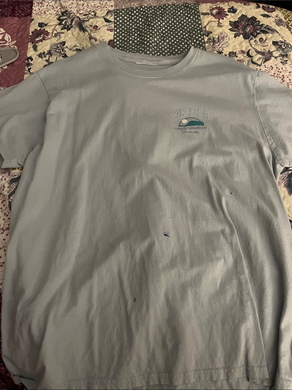 Simply Southern Light Blue Short-Sleeve Graphic Tee